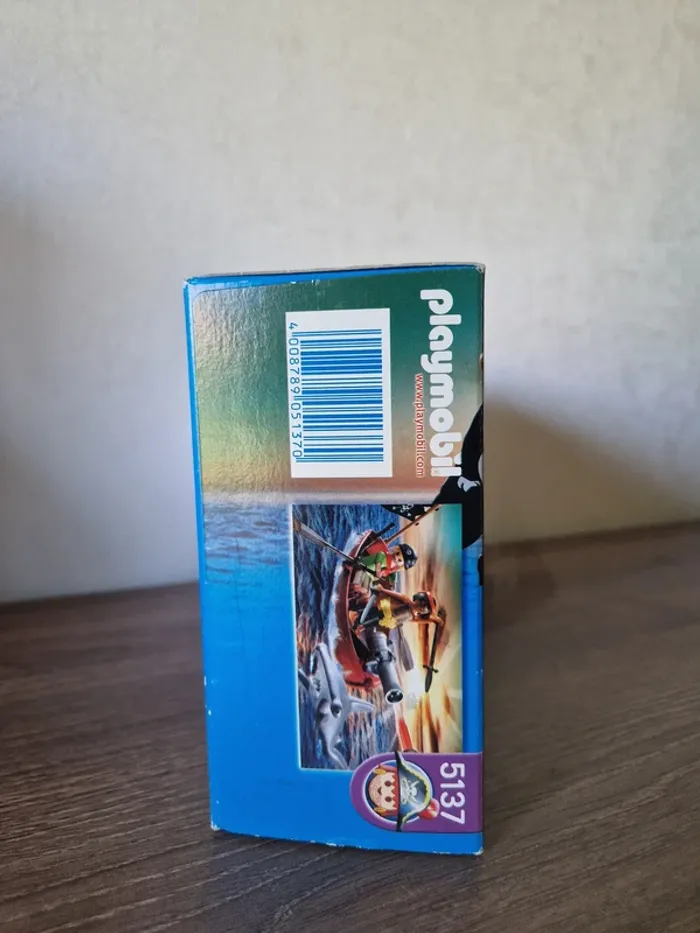 Playmobil neuf numéro 5137 barque pirate avec requin - photo numéro 3