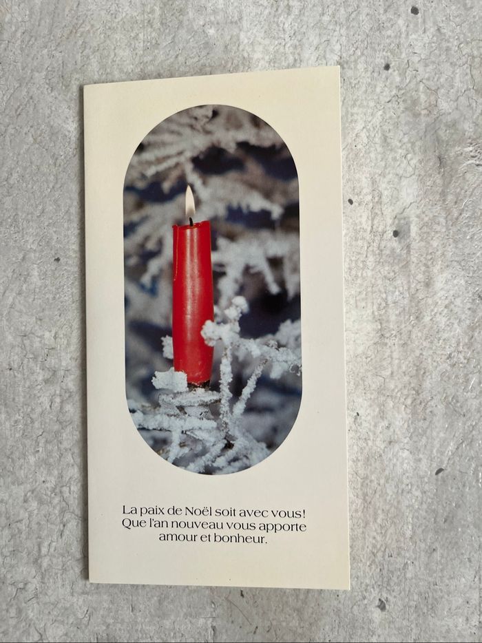 Lot 3 cartes Noël nouvel an
