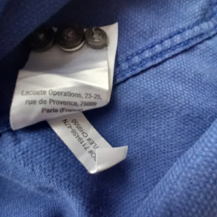 Chemise Lacoste taille S - photo numéro 6