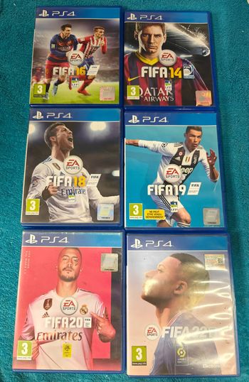 PS4 lot de 6 jeux Fifa