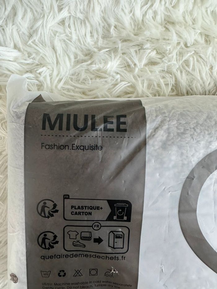 Tapis de salle de bain bouclette marron Miulee taille 40x60 cm - photo numéro 4