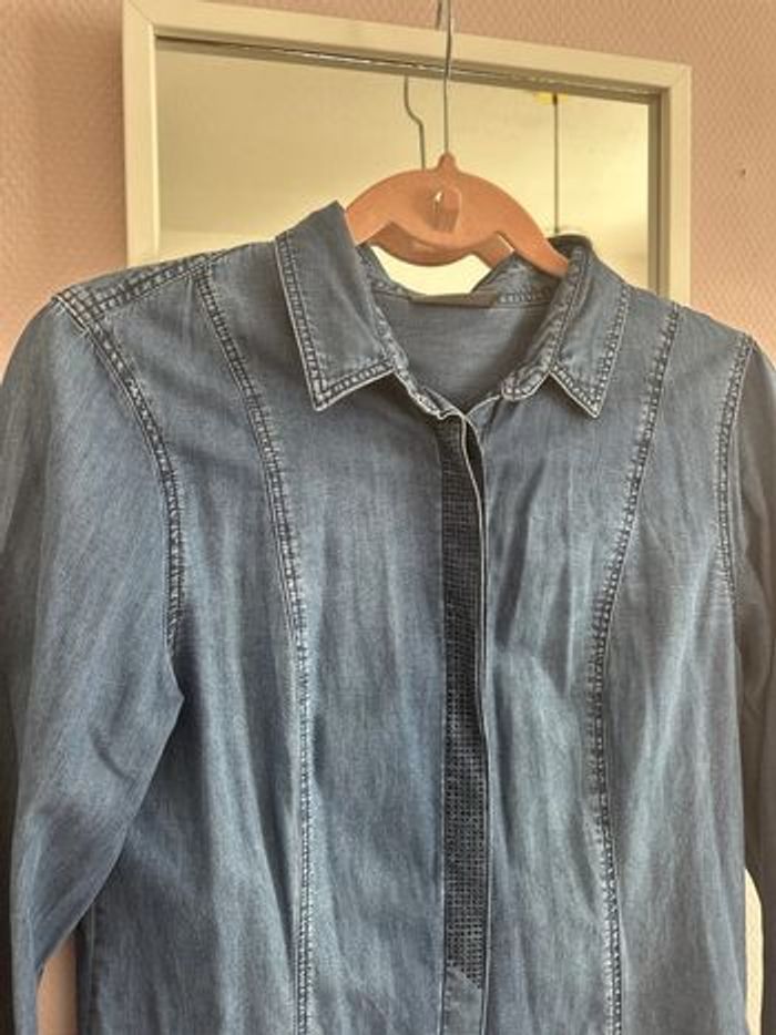 Chemise en jean - strass Yessica - photo numéro 3