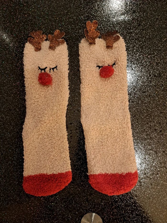 Chausette de noel petit Rennes