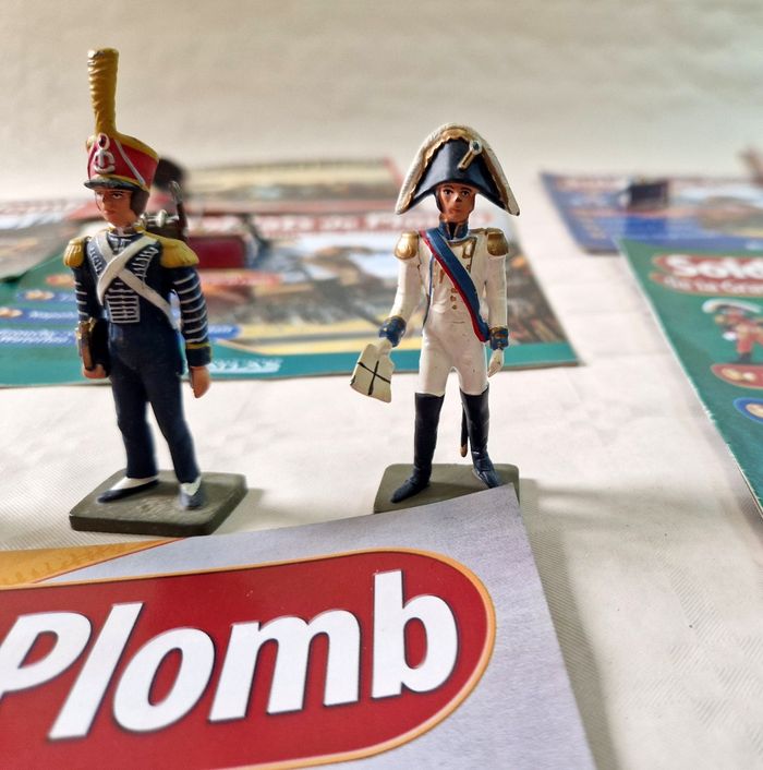 Lot de 17 figurines en plomb  , soldat de plomb de la grande armée de Napoléon - photo numéro 6