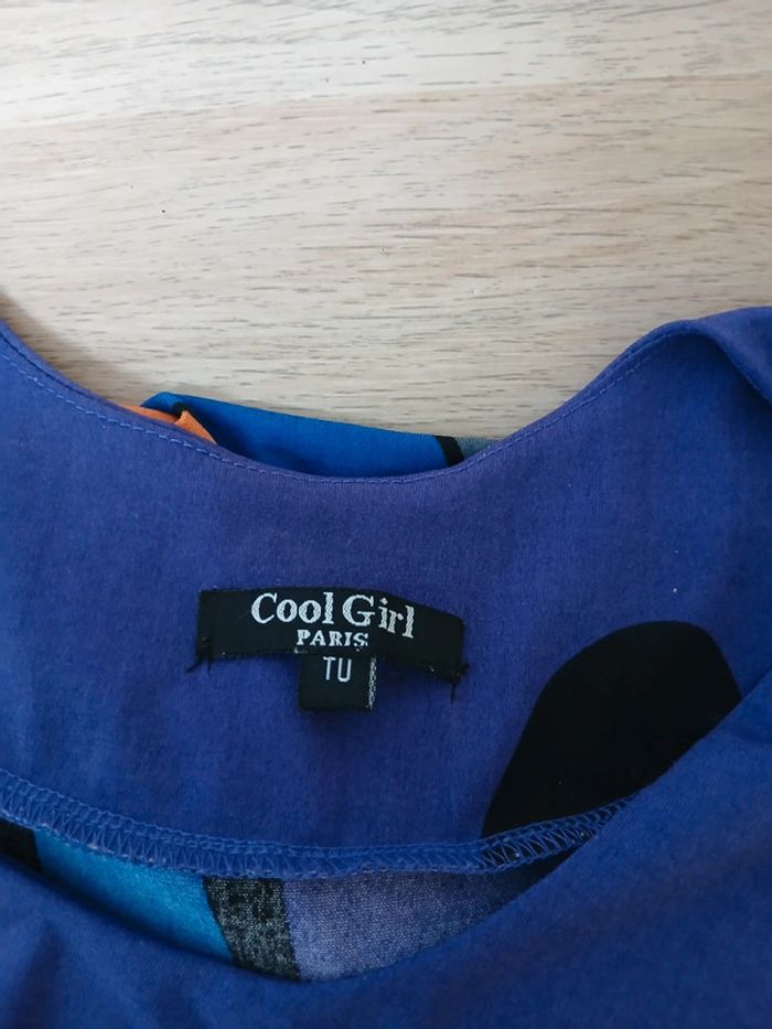 Robe / tunique violette avec papillons 🦋 taille unique cool girl - photo numéro 2