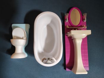 Salle de bain type barbie