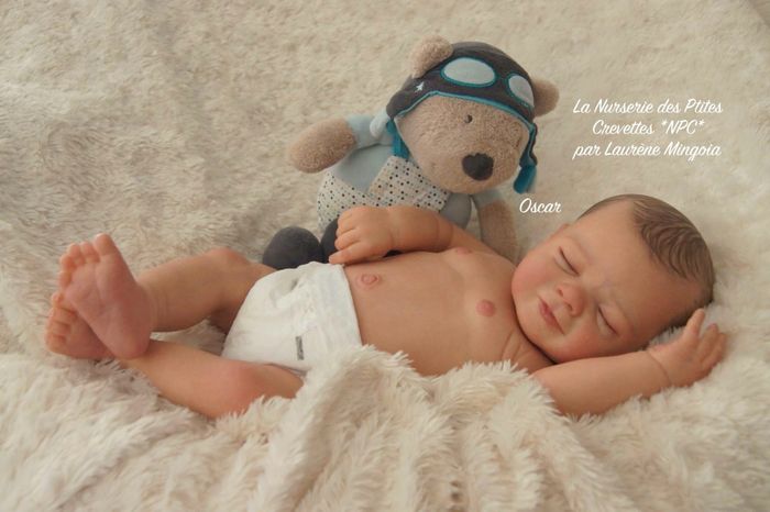 Oscar poupée bébé Reborn authentique 🩵 - photo numéro 4