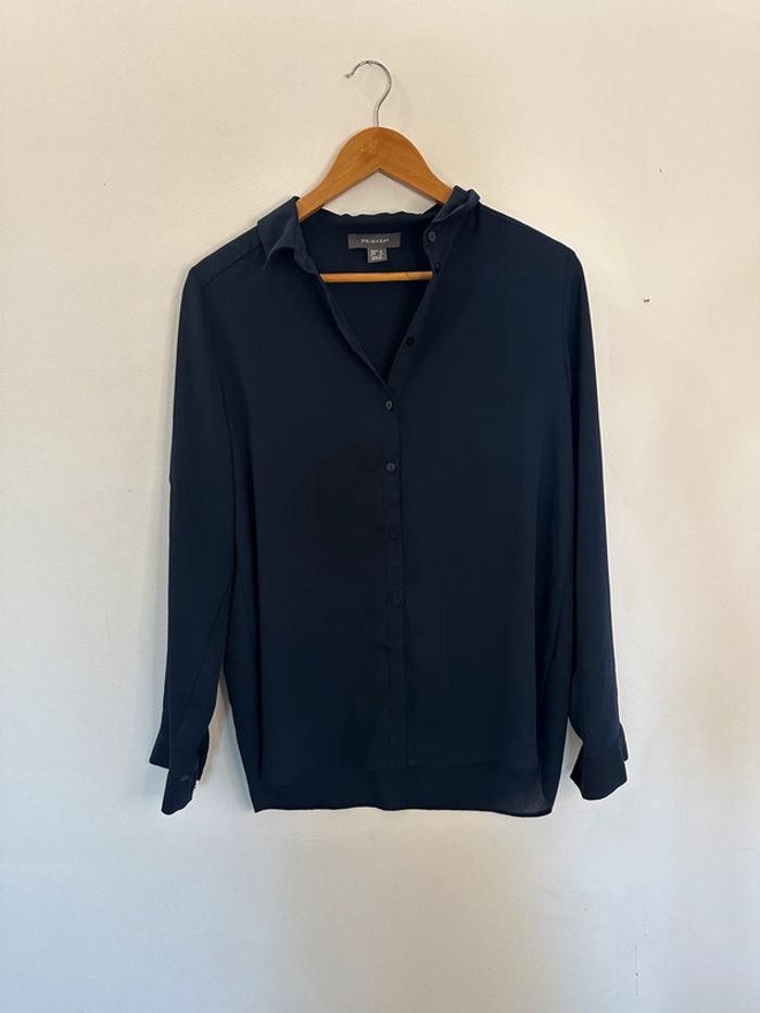 Chemise femme bleue marine Primark T40 peu portée - photo numéro 2