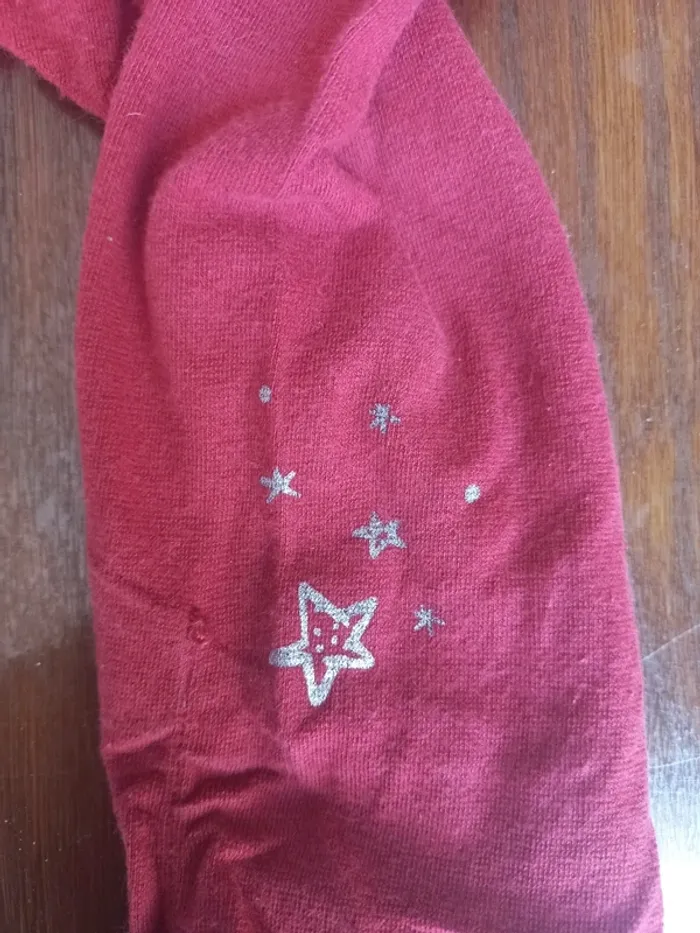 Legging rouge étoile Gémo 12mois 74cm - photo numéro 3