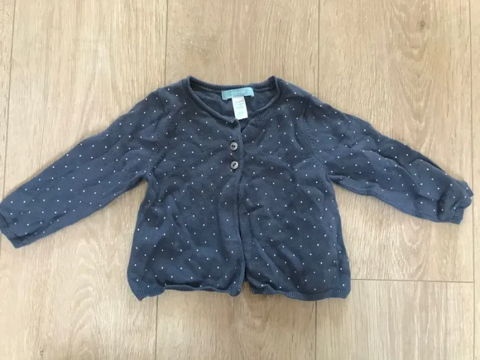 Ensemble 3pièces robe sans manches, legging et gilet 6mois - photo numéro 6