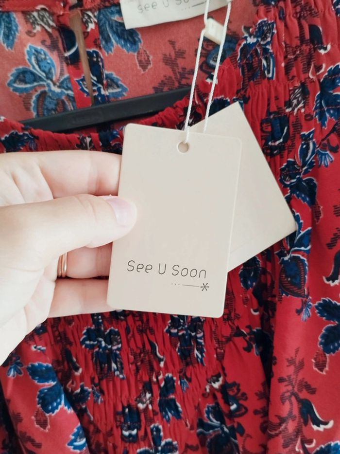 Superbe robe fleurie See U Soon neuve avec étiquette taille 1 - photo numéro 4