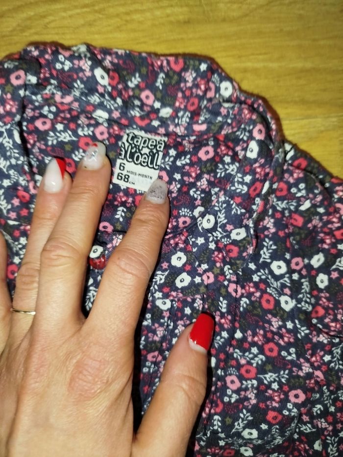 Lot de 3 blouses fille 6 mois - photo numéro 4