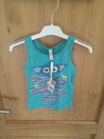 Débardeur en vert à imprimé coloré CKS 2 ans