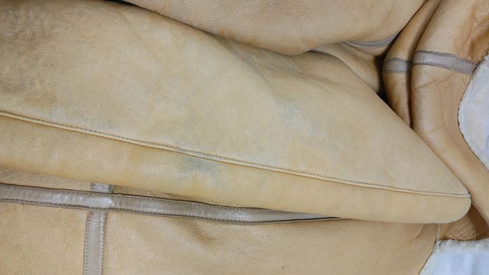 Beau manteau en peau de mouton retourné Shearling montone capuche laine blanche - photo numéro 11
