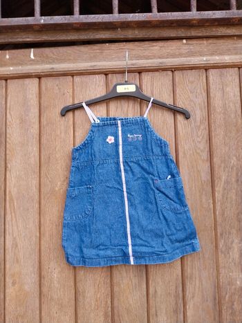 Robe en jean bébé fille 12 mois