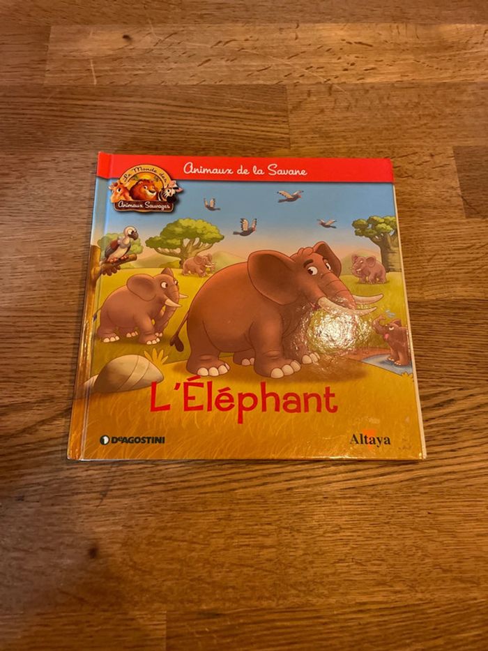 Livre Altaya Le monde des animaux Sauvages Animaux de la savane L’elephant et sa figurine - photo numéro 6