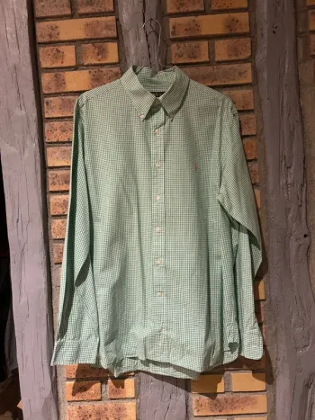 Chemise à carreaux homme, taille L, Ralph Lauren