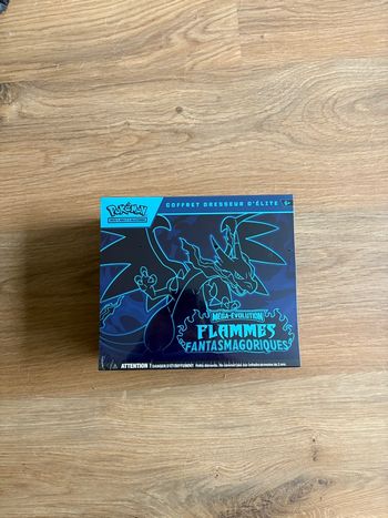 Pokémon ETB ME02 Flammes Fantasmagoriques, neuf et scellé.