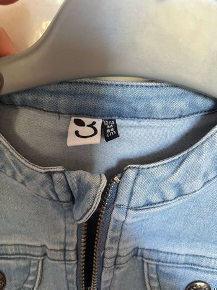 Veste en jean bleu 12-18 mois - photo numéro 2