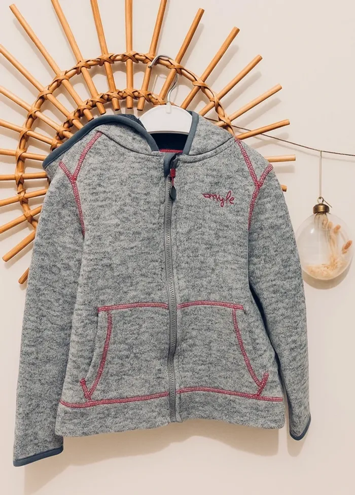 Veste polaire  à capuche nippée fille   🩷