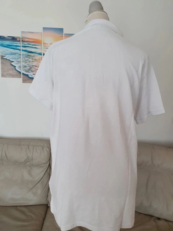 Polo blanc livergy taille L 40 homme en coton - photo numéro 5
