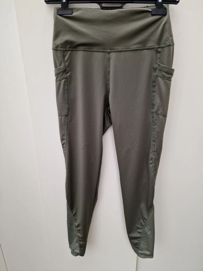 Legging Kaki Poches Transparence - photo numéro 2
