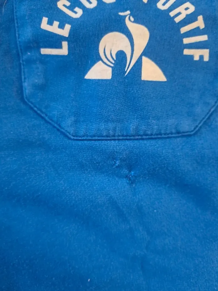 Short bleu taille élastique taille S 🚹 Le Coq Sportif en TBE - photo numéro 4