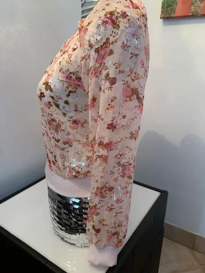 Veste hyper légère fleurie - photo numéro 4