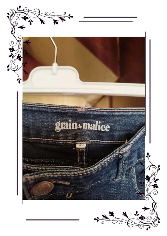 Jeans bleu foncé coton Grain De Malice M/38 - photo numéro 6