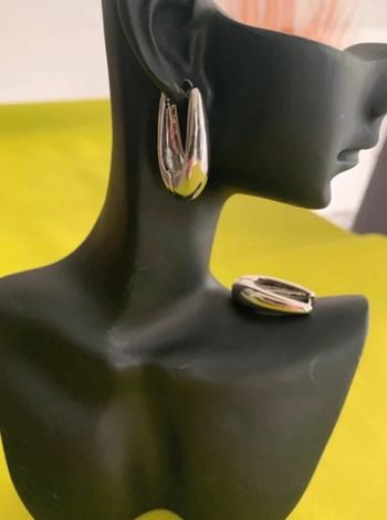 Boucles d’oreilles tendances argentées