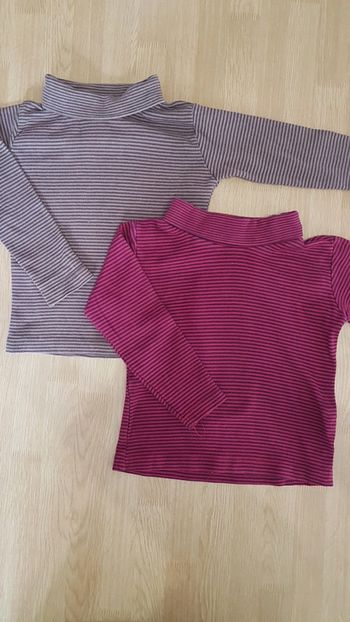 Lot de 2 sous pulls rayés 3 ans
