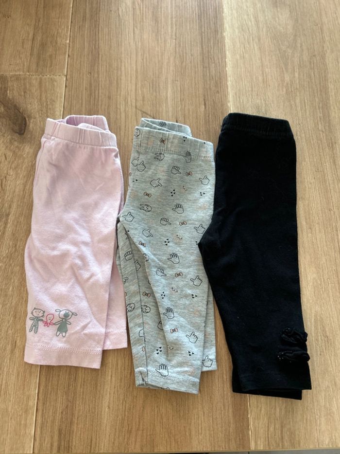 3 pantalons 6 mois