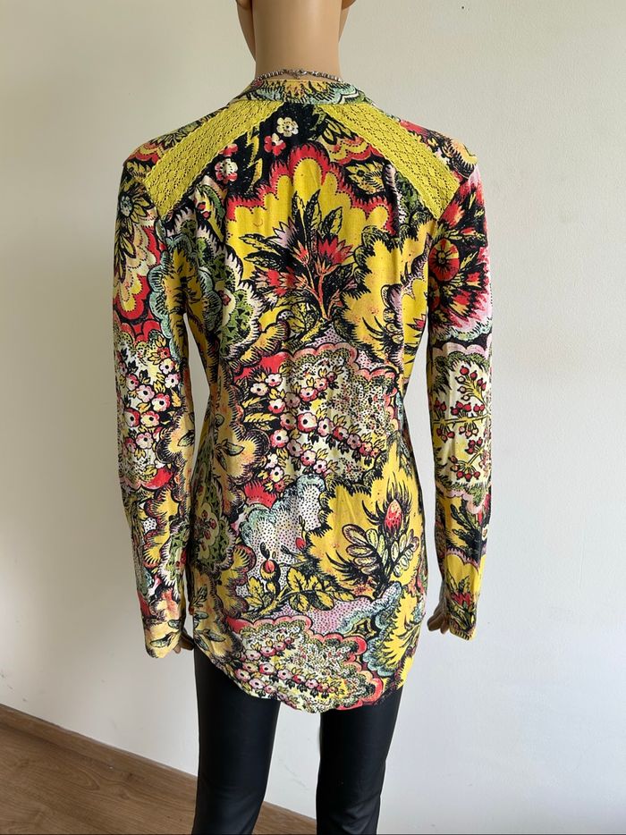 Blouse imprimée à manches longues Desigual taille S bon état - photo numéro 5