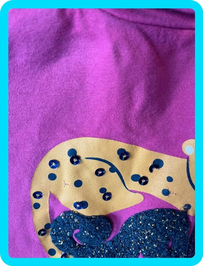 Joli t-shirt manches longues 5 ans DPAM - photo numéro 3