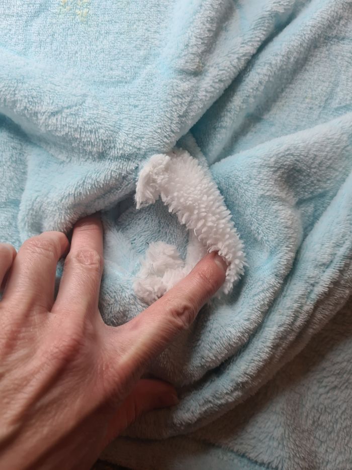 Poncho robe de chambre turquoise fille - 5 ans - photo numéro 3