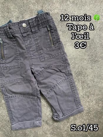Pantalon 🍀 12 mois 🍀 Tape à l’œil