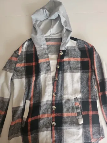 Veste à carreaux flanelle