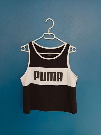 Débardeur noir et blanc puma