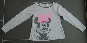Adorable tee-shirt manches longues Minnie fille 6 ans (116 cm)
