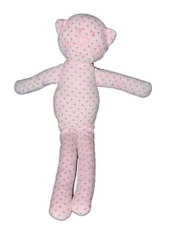 Doudou Chat rose Bout'chou Monoprix - 30 cm