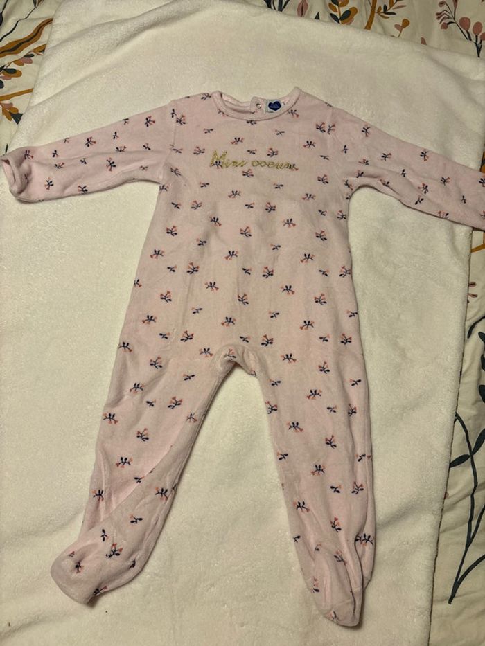 Pyjama velours 1 pièce 18 mois - photo numéro 2