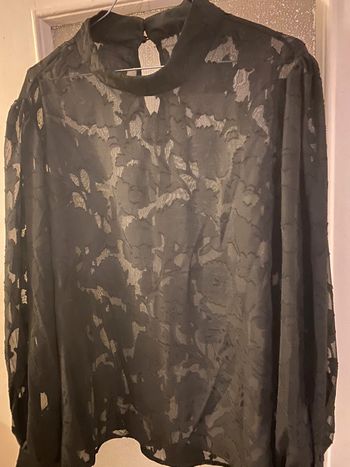 Blouse noir dentelle 2 xl