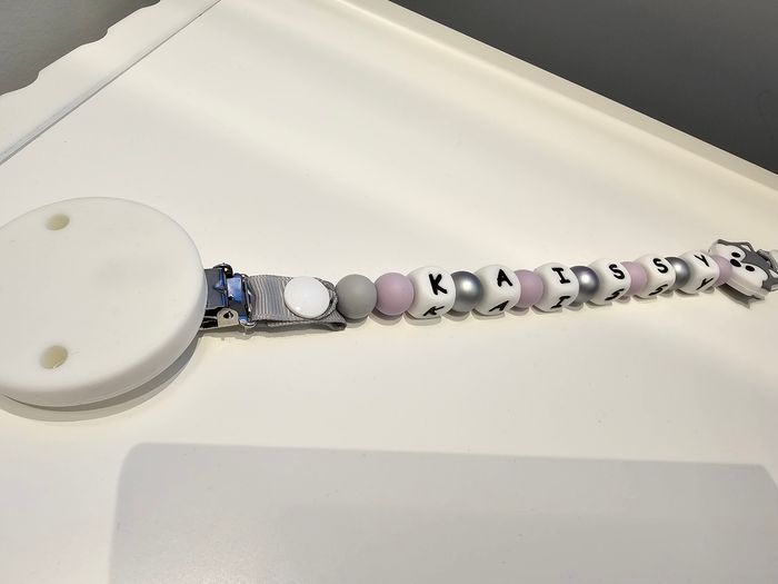 Attaches tétines personnalisé en silicone au ruban - photo numéro 2