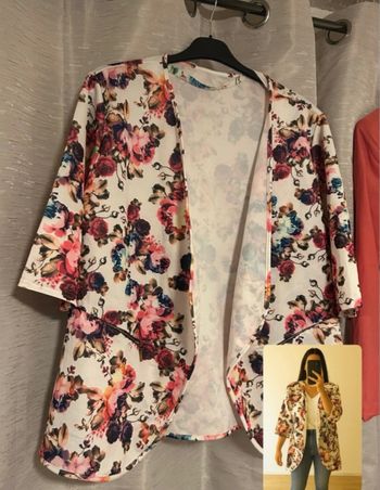 Veste fleurie grande taille