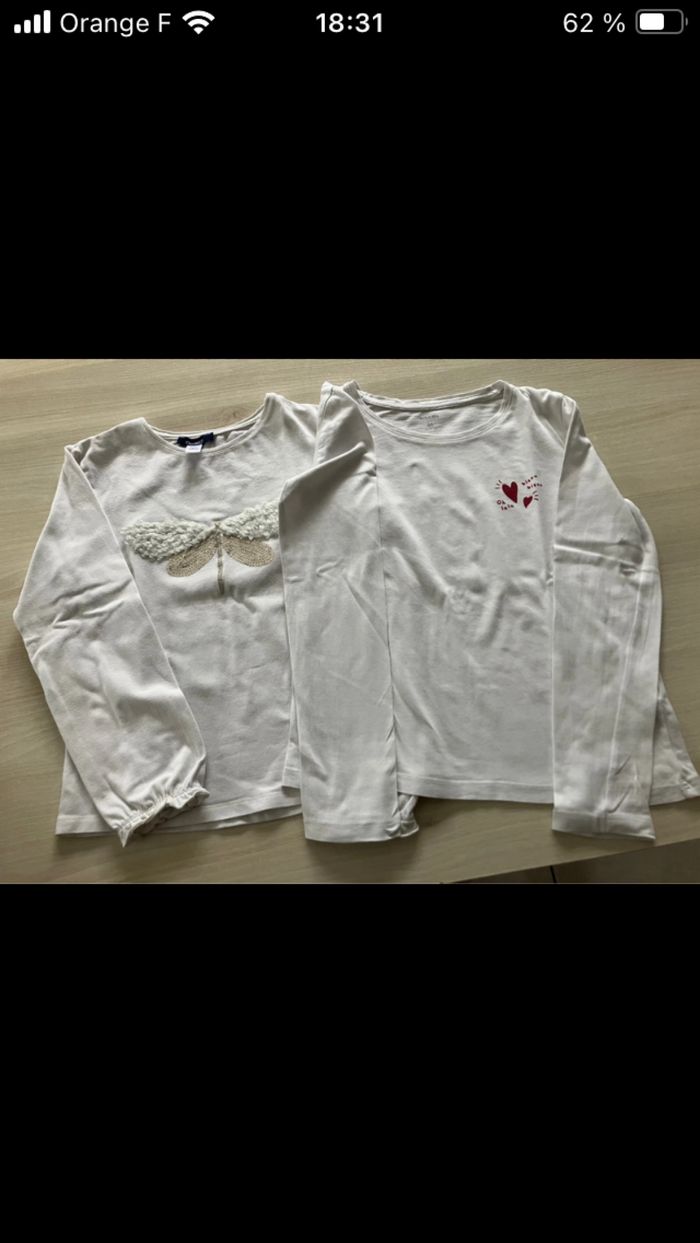 Lot 4 tee-shirts manches longues - photo numéro 2