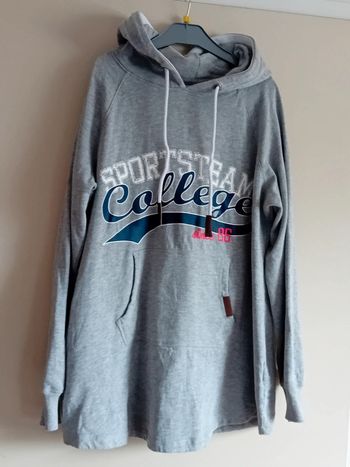 Pull à capuche gris John Baner Taille 40-42
