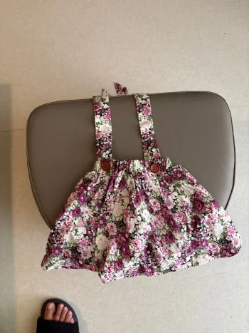 Jupe salopette bébé fille