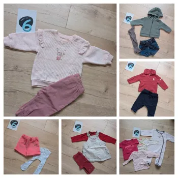 Lot 16 vêtements 6 mois fille hiver demi saison