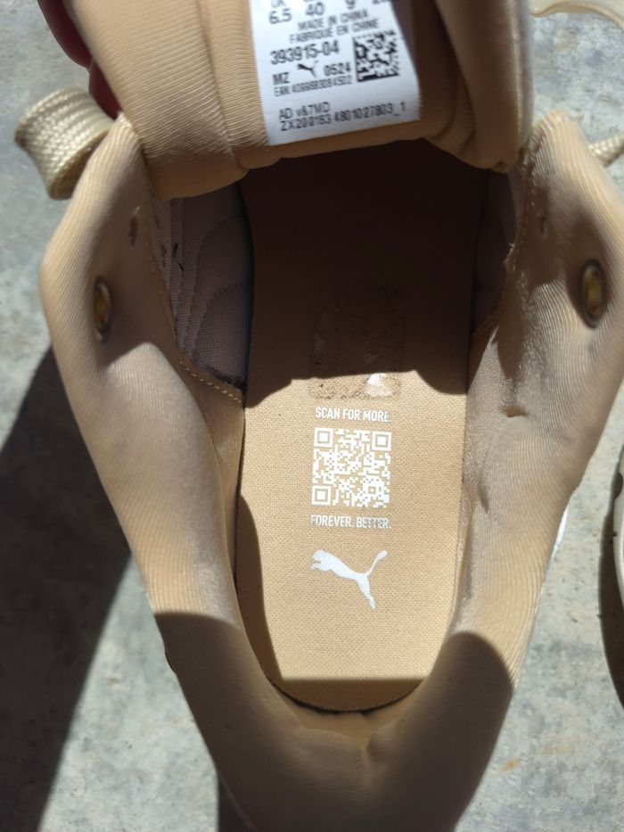 Puma Cilia Wedge beige et blanc - photo numéro 5