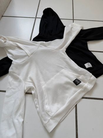 Lot de 2 sweat léger à capuche